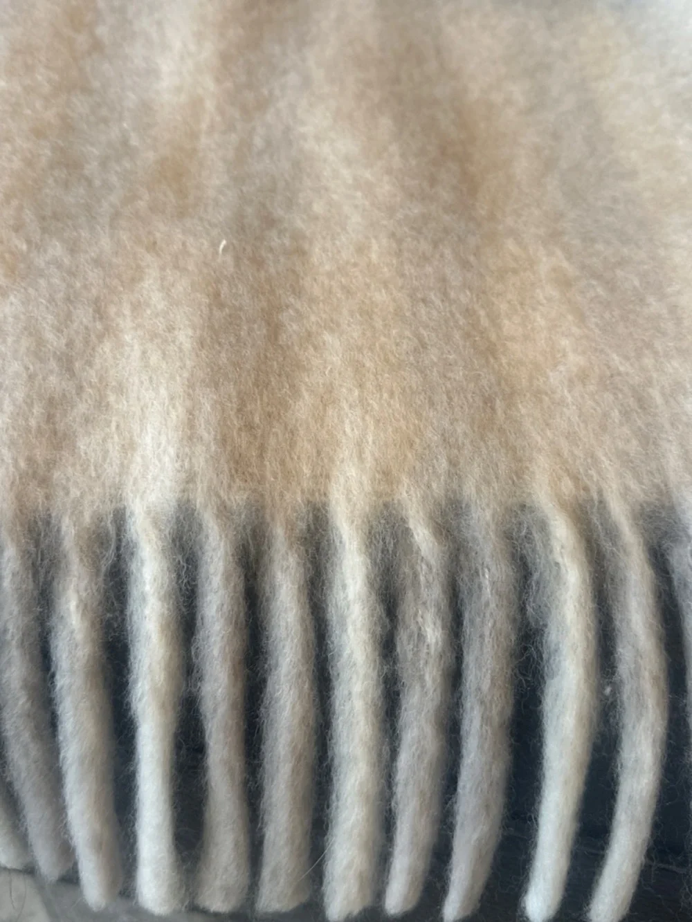 NEW Soft Cream Fringe Women’s Sweater Scarf - Unbranded